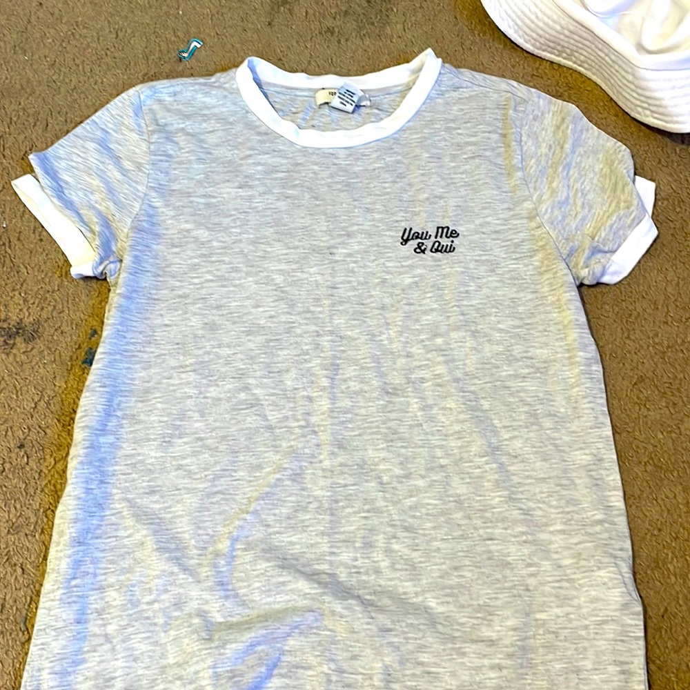 You me and Qui gray shirt